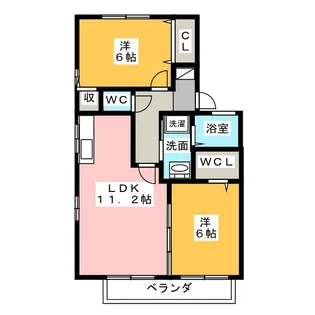 ミーオ・パトリア A棟【1階】の間取り