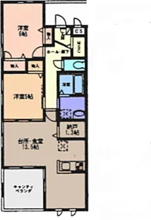 グランメール【2階】の間取り