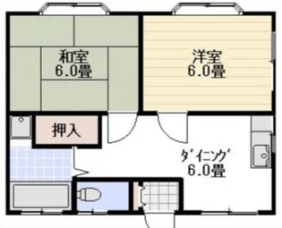 アパートメント岩井【2階】の間取り