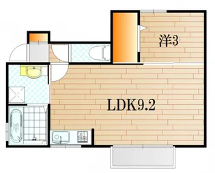 ヴィルセイン後田A棟【1階】の間取り