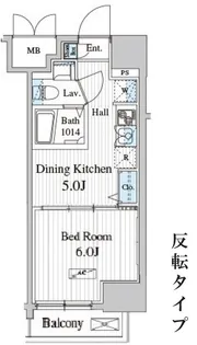 TOTSU RESIDENCE KAMINARIMON【6階】の間取り