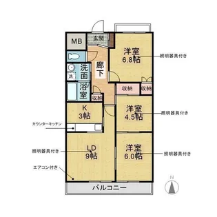 ペルテII【4階】の間取り