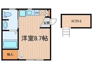 サンハイツ【2階】の間取り