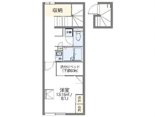 レオパレス雅野 参【2階】の間取り