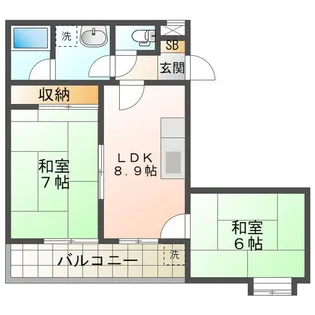 日宝レスカール幸町【9階】の間取り