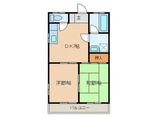 イワテツビル【3階】の間取り