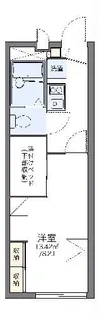 レオパレスSOUTHWIND【1階】の間取り