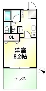 リバティ【1階】の間取り