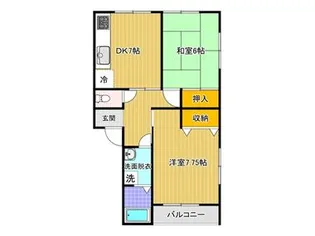 コーポ・ラルゴ【2階】の間取り