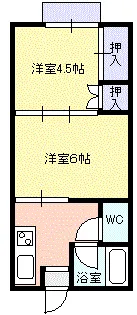 クレストハウス【1階】の間取り