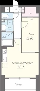 福信館【9階】の間取り