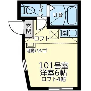 ユナイト戸部パリー・クラッド【1階】の間取り