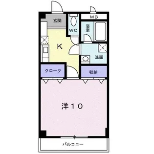 アーバンドエルI【1階】の間取り