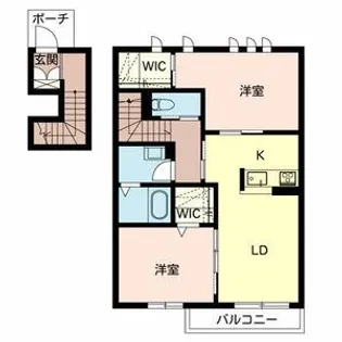シャーメゾン浜田町【2階】の間取り