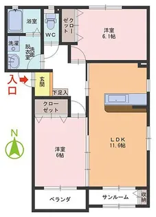 シンフォニー【1階】の間取り