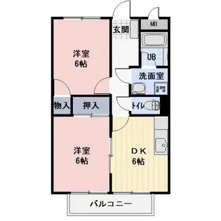 サープラス和田原A【1階】の間取り