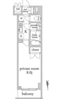 アーベイン早稲田【3階】の間取り