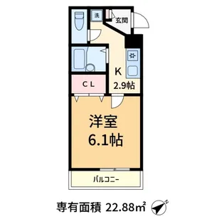 メゾンシグナス【1階】の間取り