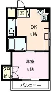 フランス屋ビル202【2階】の間取り