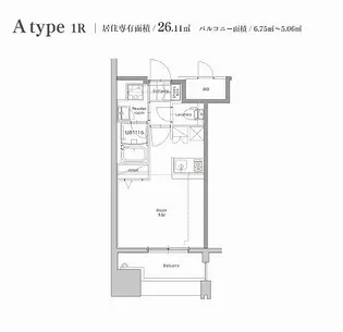 エンクレスト博多STYLE【8階】の間取り