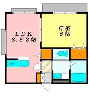 エストAKIII【1階】の間取り