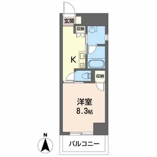 Gold Court楽々園【5階】の間取り