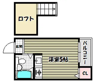 ヴィクトリアコート北野田【2階】の間取り