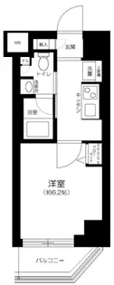 ハーモニーレジデンス品川ウエスト#002【2階】の間取り