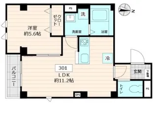 DECORA morishita【3階】の間取り