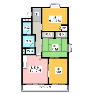 リバティーヒル乗鞍【1階】の間取り