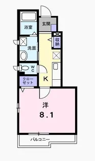 プリムローズ【1階】の間取り