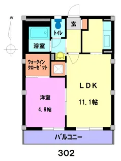 メルクマール【3階】の間取り