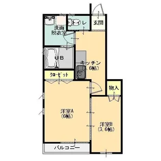ウィステリアII【1階】の間取り