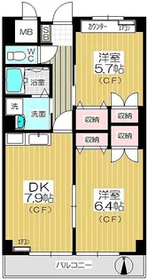 Famille一本木【1階】の間取り