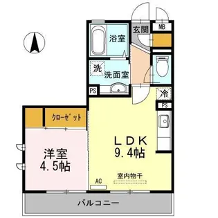 Re・EARTHの杜 もり【3階】の間取り