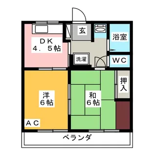 グリーンピア司【1階】の間取り