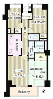 シティハイム京島【6階】の間取り