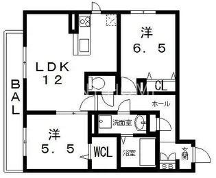 shamaison smilings(シャーメゾンスマイリングス)【2階】の間取り
