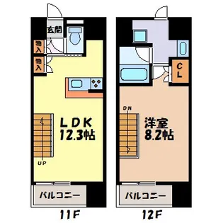 シエルブルー栄の間取り