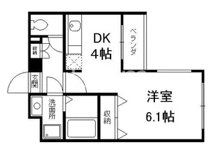 サザン桃山御陵【4階】の間取り