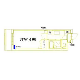 スカイハイム丸の内【4階】の間取り