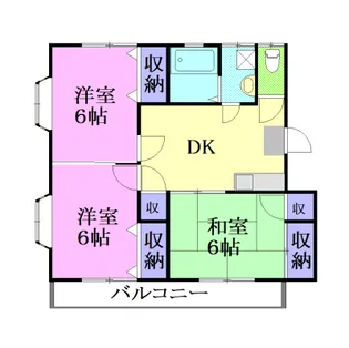 キャッスル・テラF【1階】の間取り