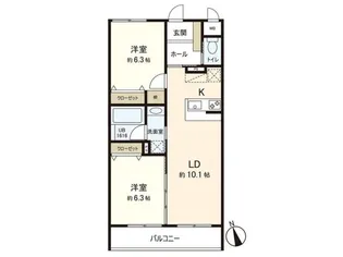 LeChouchou(ルシュシュ)【4階】の間取り