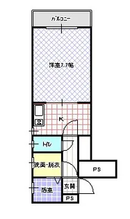 アメニティサンライズ【2階】の間取り