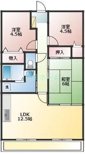 メゾンドール藤原【2階】の間取り
