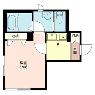 チェー中野坂上【1階】の間取り