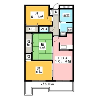 グランディス伊賀上野【3階】の間取り