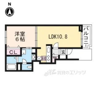 ラシュールコート2【1階】の間取り