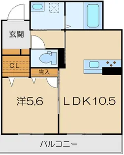 メゾンマービー【2階】の間取り