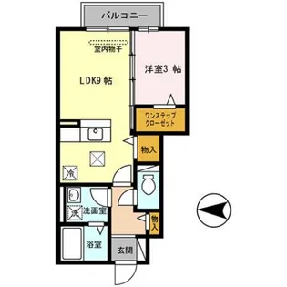 ガアデンホームズ曙【1階】の間取り